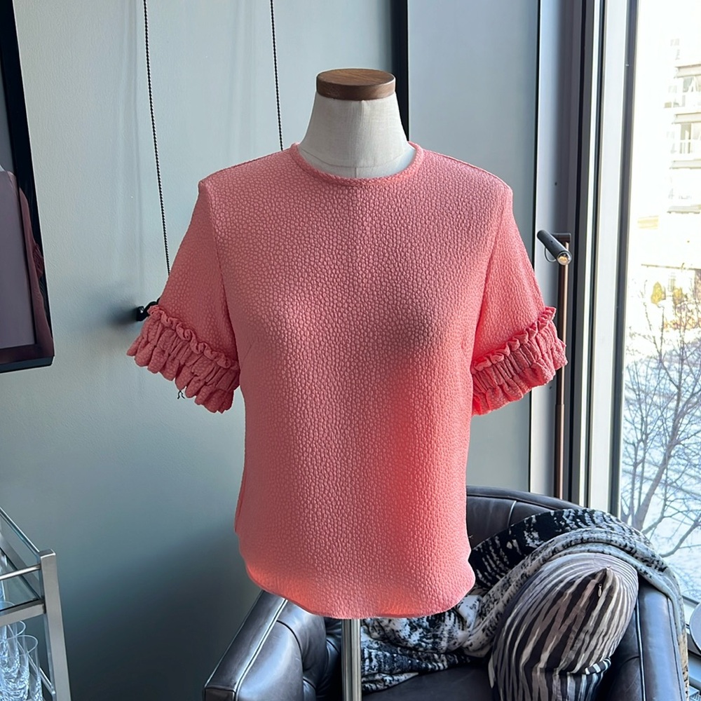New Edeline Lee Phoebe Top Elastic Cuff Top Size 0 US / 4 UK